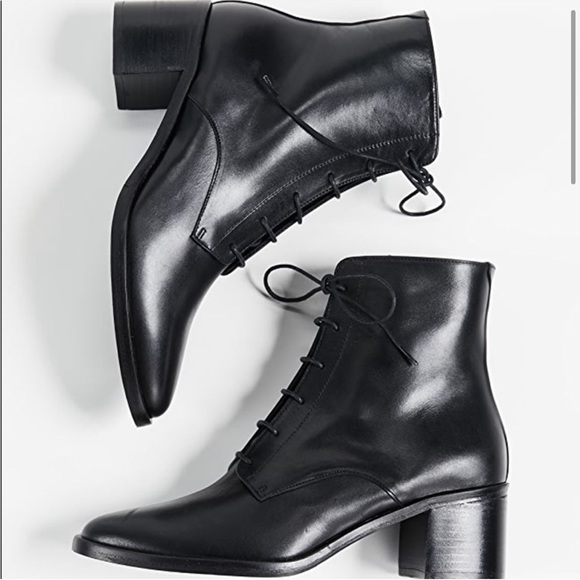 Freda Salvador | Ace Lace Up Boot Black Smooth Leather 9 - Picture 13 of 13